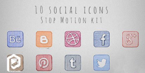 Social Icons Stop Motion Kit 500x254 - سبدخرید