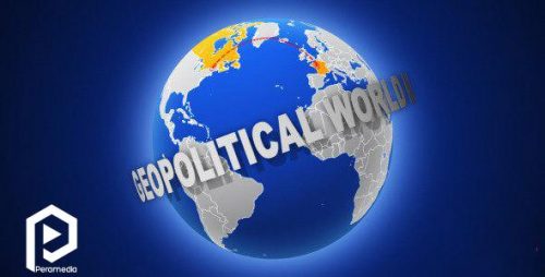 Geopolitical World Map 500x254 - قالب افترافکت