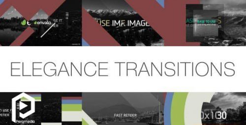 Elegance of Transitions 500x254 - قالب ویدیو
