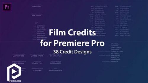 پریمیر Film Credits Kit 500x281 - قالب پریمیر