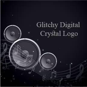Glitchy Digital Crystal Logo - سبدخرید