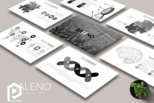 قالب پاورپوینت Baleno برای بازرگانی دیجیتال و معرفی محصول
