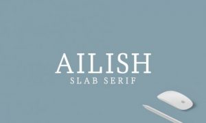 فونت انگلیسی دست‌نویس  Ailish Slab Serif