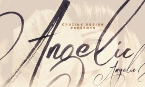 فونت انگلیسی Angelic Brush